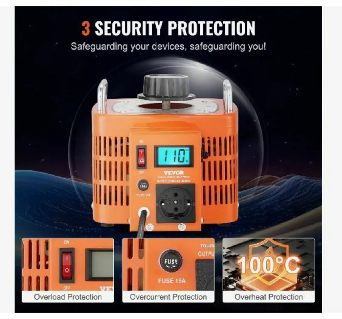 3000VA Auto Variable Voltage Transformer - Image 4