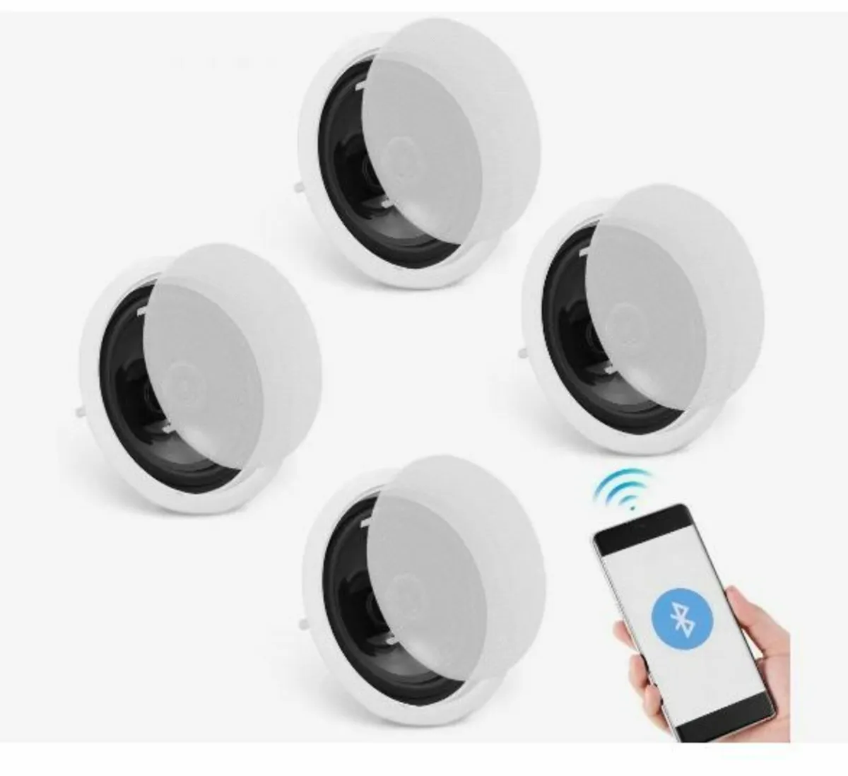4 PCs 6.5"/16.5 cm Bluetooth Ceiling Speakers 150 - Image 1