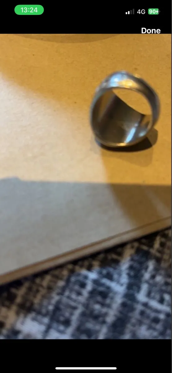 American White Gold Collage Ring - Image 3