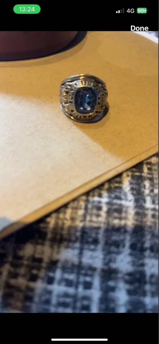 American White Gold Collage Ring - Image 4