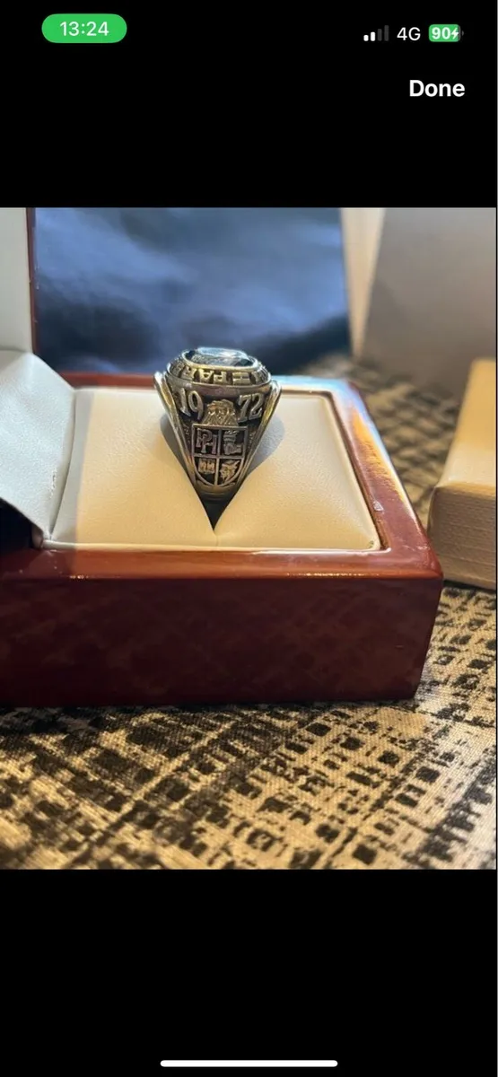 American White Gold Collage Ring - Image 1