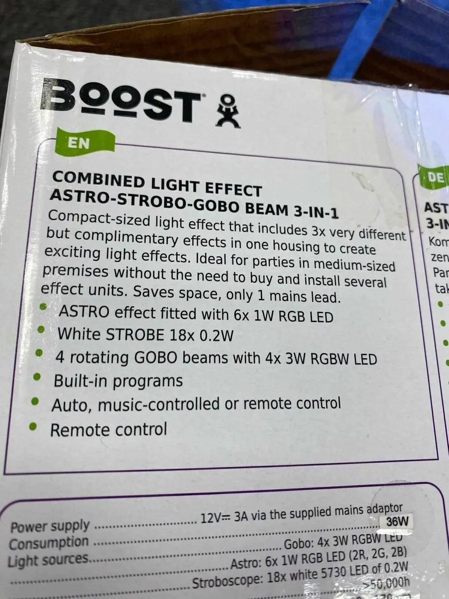 Combined LED Light Effect Beam Projector NEW - Image 4