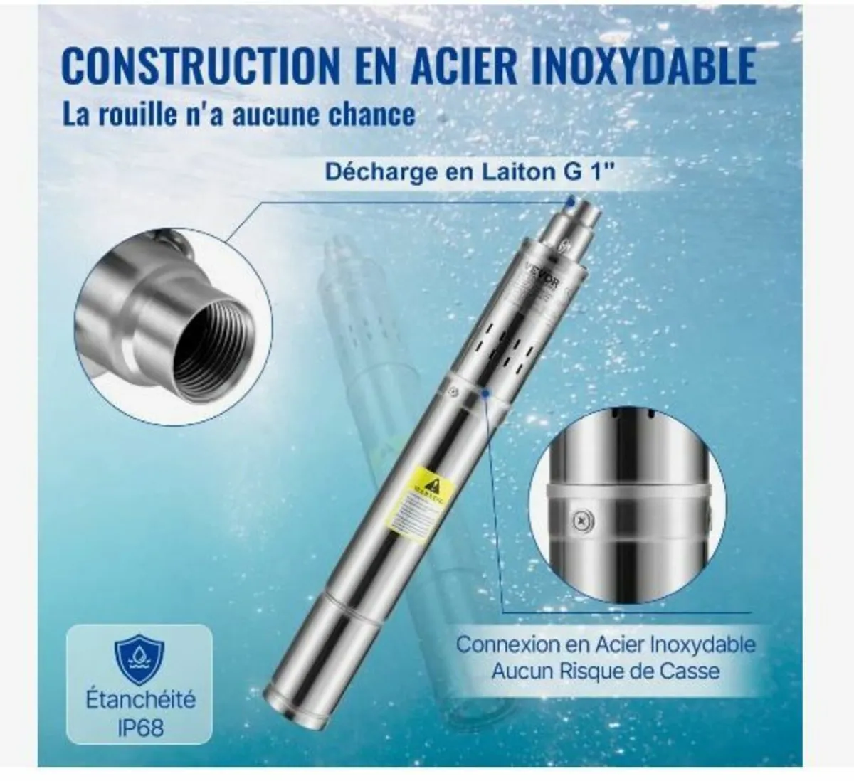 Deep Well Submersible Pump, 550W - Image 2