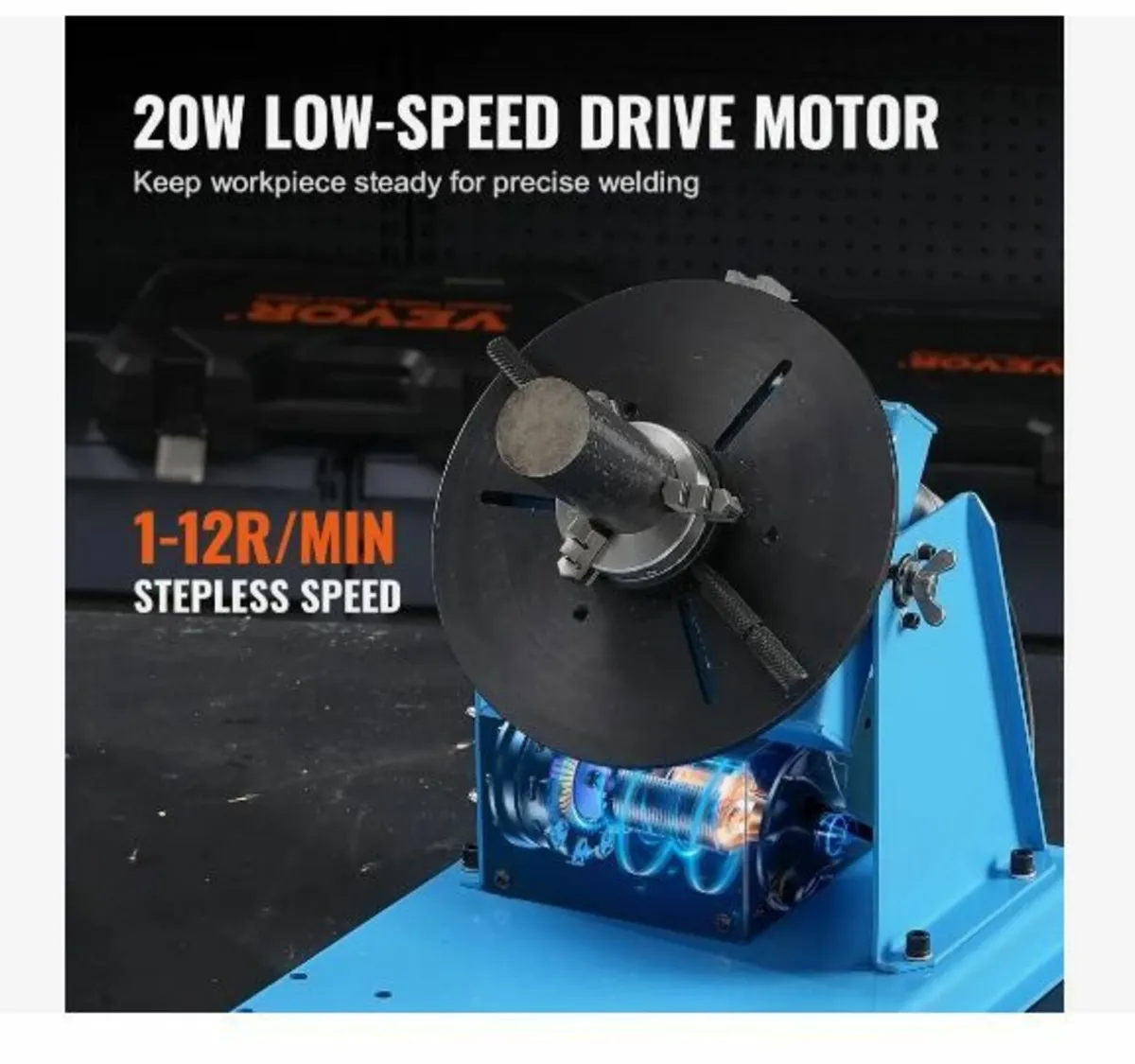 Rotary Welding Positioner 10KG, 0-90° Welding - Image 2