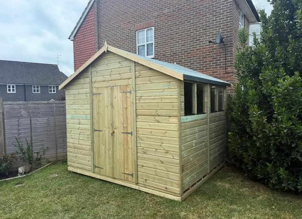 🌟 10x10 Premium Pressure Treated Timber Apex Gard - Image 1