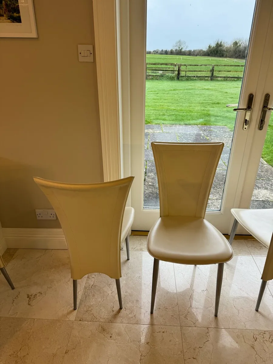 Leather dining chairs - Image 2