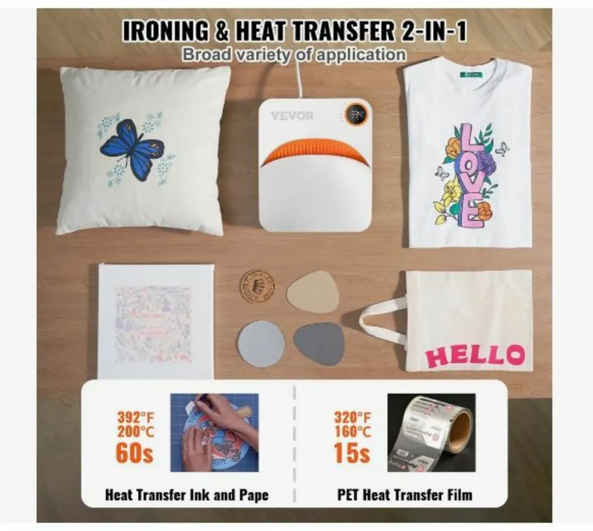 Heat Press 30.5 cm x 25.4 cm Portable Easy Press - Image 3