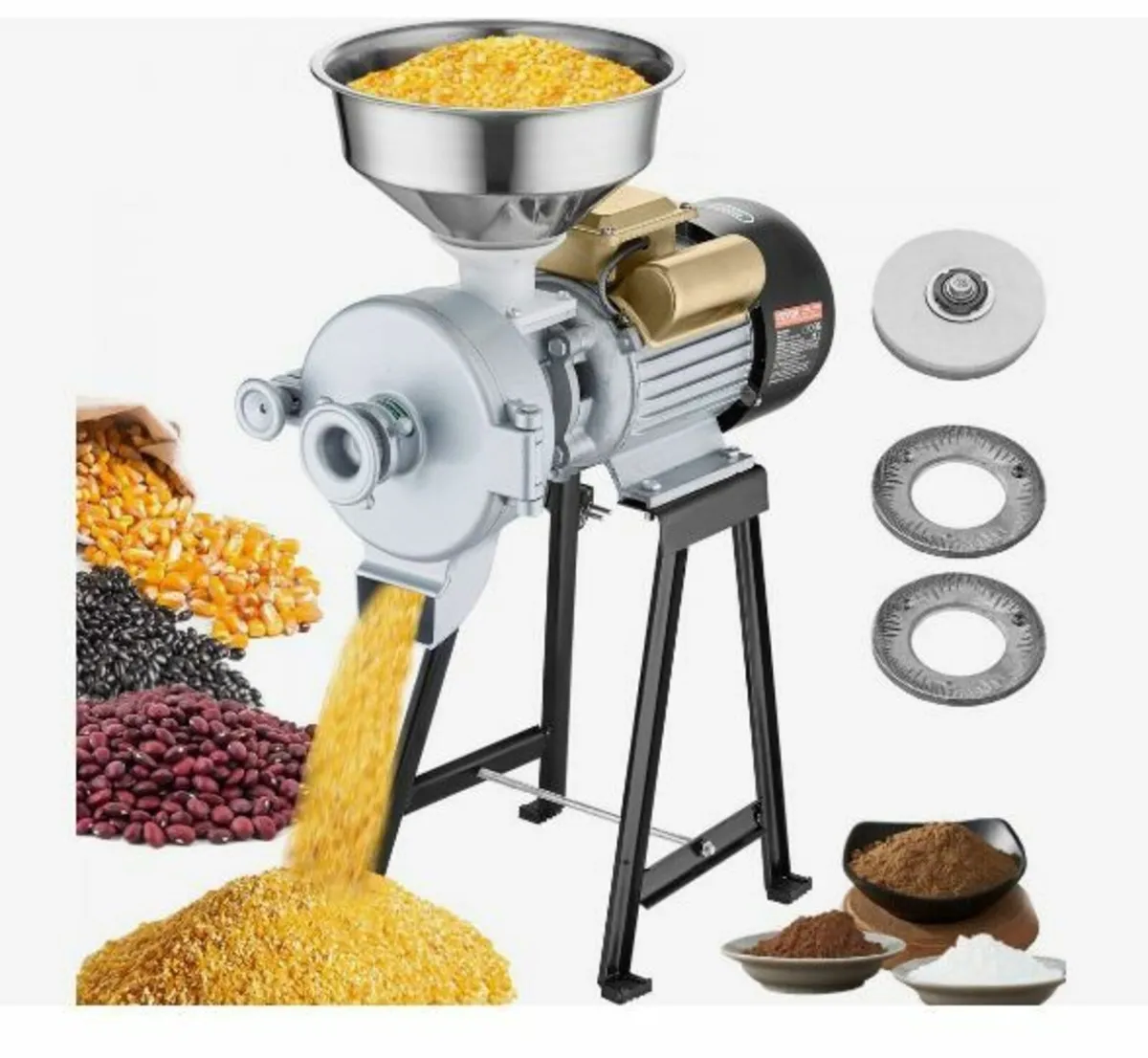 Electric Grain Mill Grinder, 3000W - Image 1