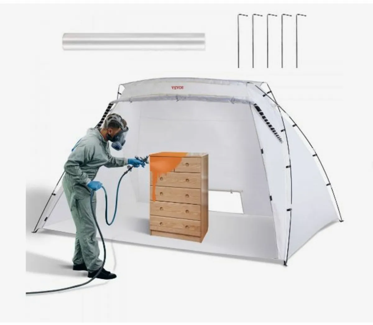 Spray Paint Shelter, 3.0m x 2.1m x 1.8m - Image 1