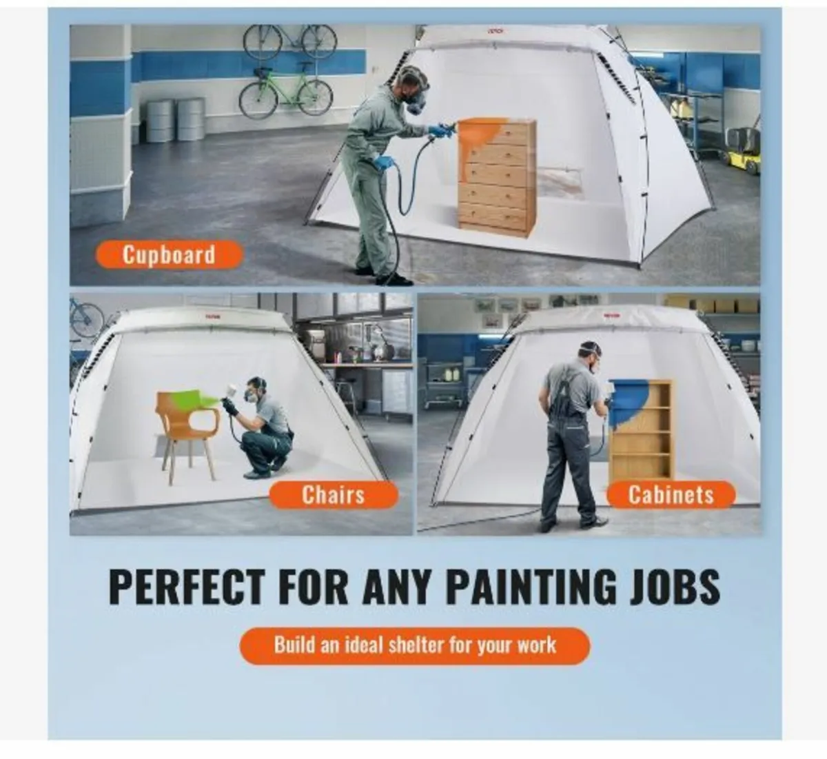 Spray Paint Shelter, 3.0m x 2.1m x 1.8m - Image 4