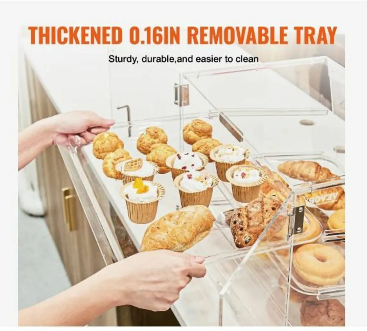 Pastry Display Case, 3-Tier Commercial - Image 3