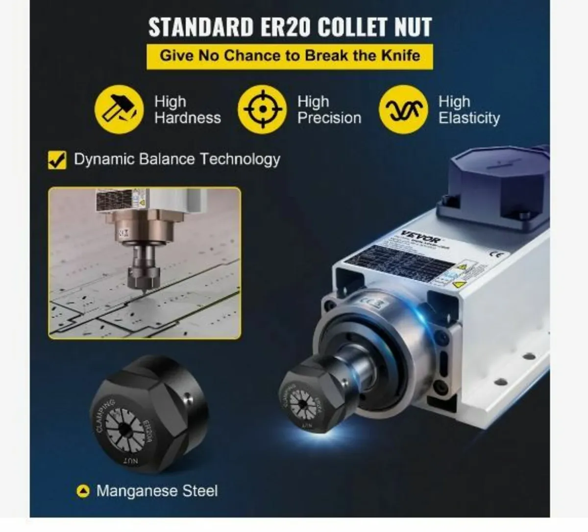 Air Cooled Spindle Motor 2.2KW - Image 4