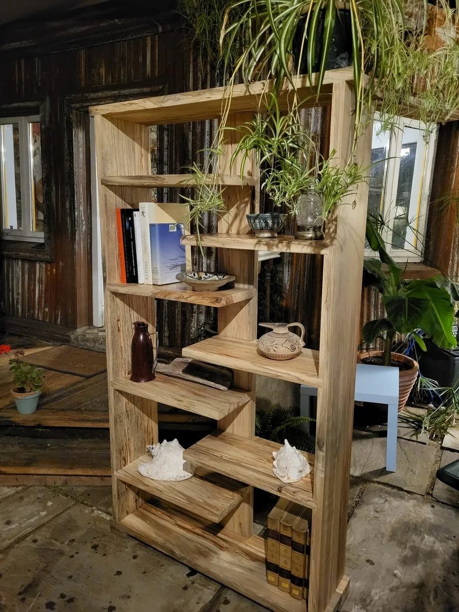 Shelving Unit – Reclaimed Spalted Beech - Image 1