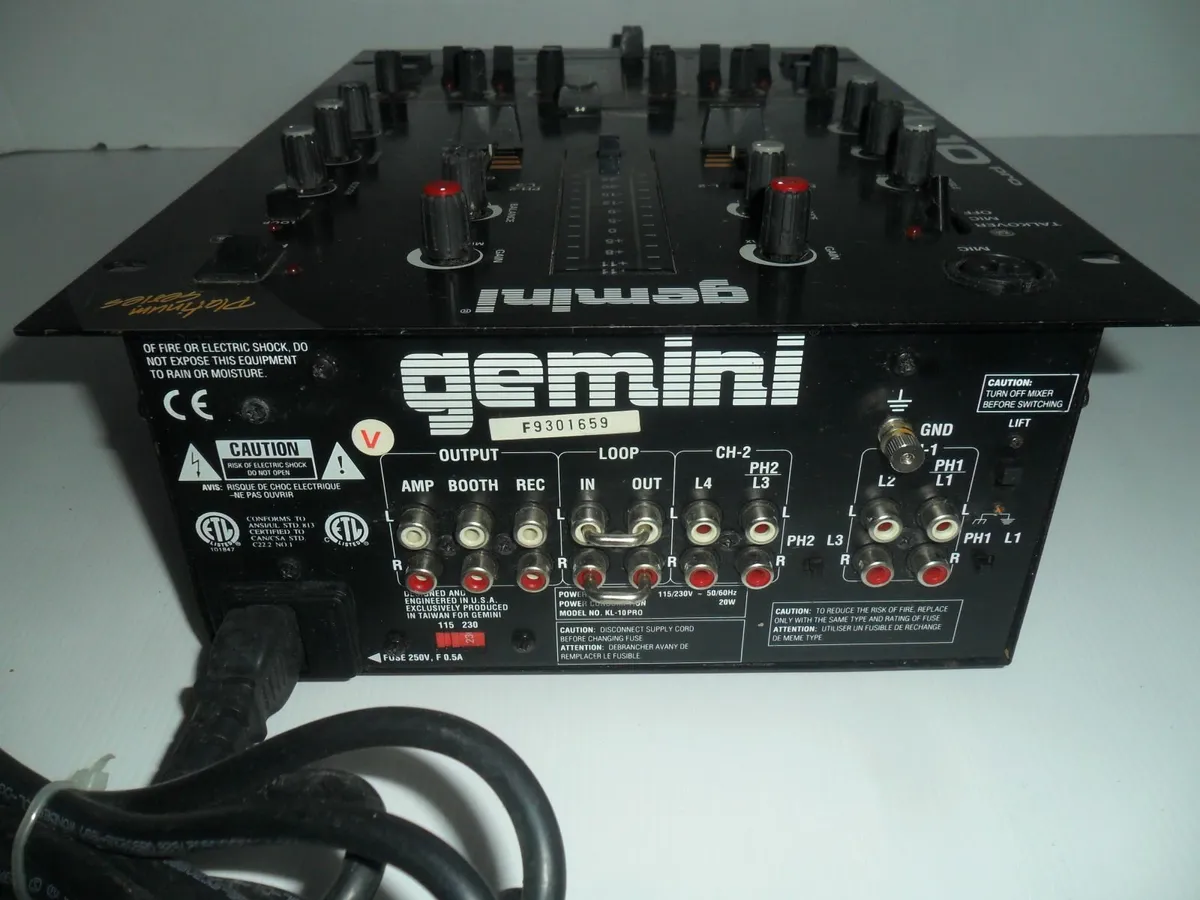gemini KL-10 mixer - Image 3