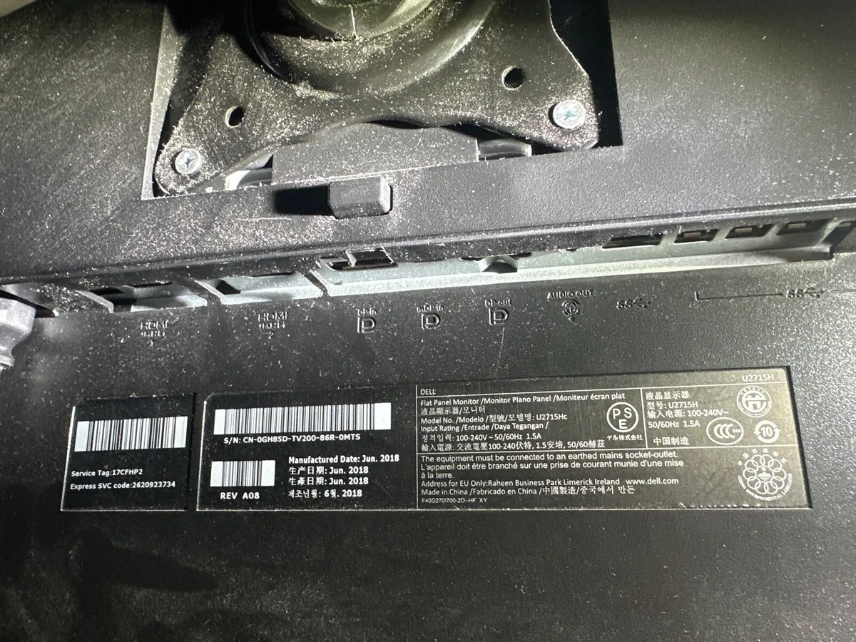 1440p Dell Monitor 27” 50-60Hz - IPS LED - Image 4