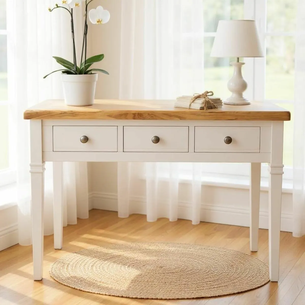 Dressing Table 3 drawers, Bedroom Desk Office - Image 1