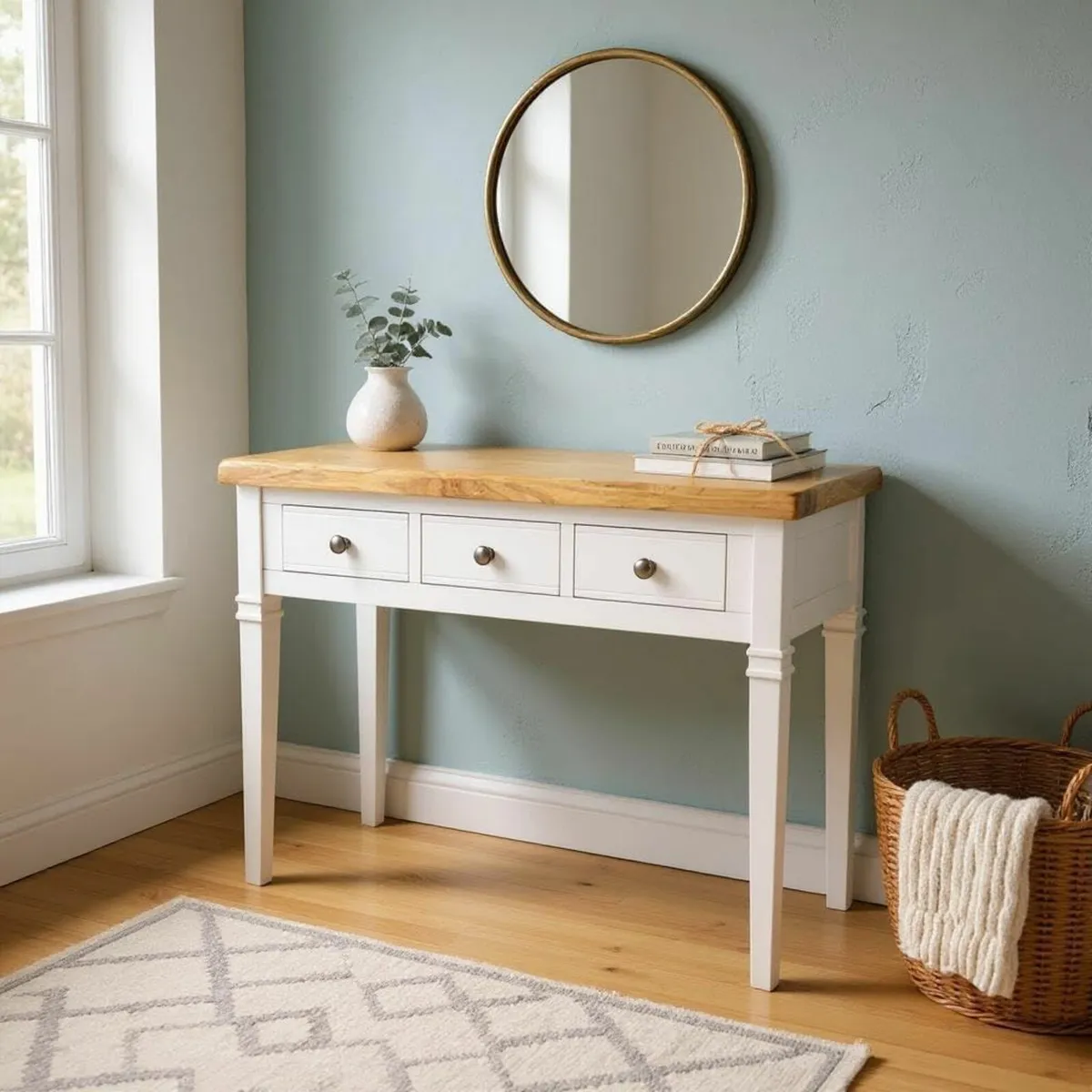 Dressing Table 3 drawers, Bedroom Desk Office - Image 2
