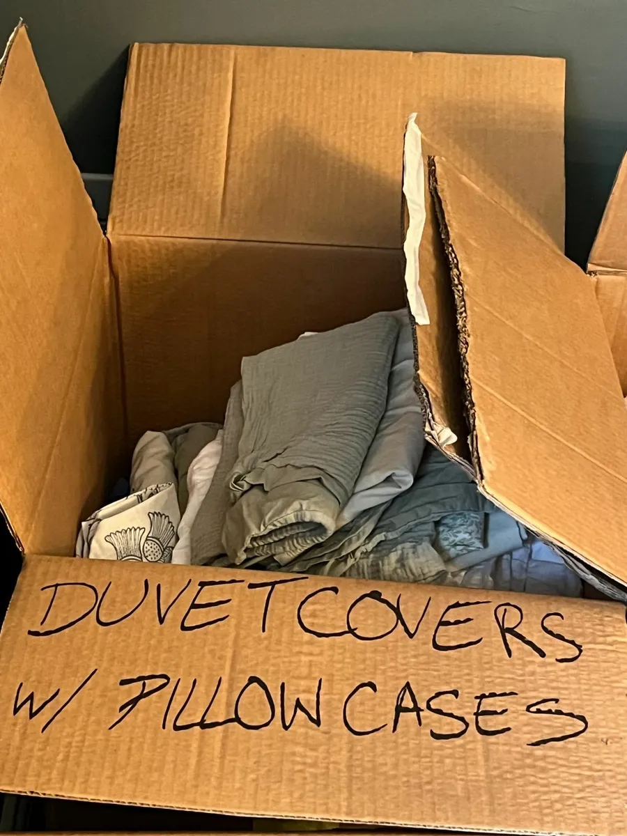 Assorted Pillows, Duvets, Bed Linen, Towels - free - Image 1