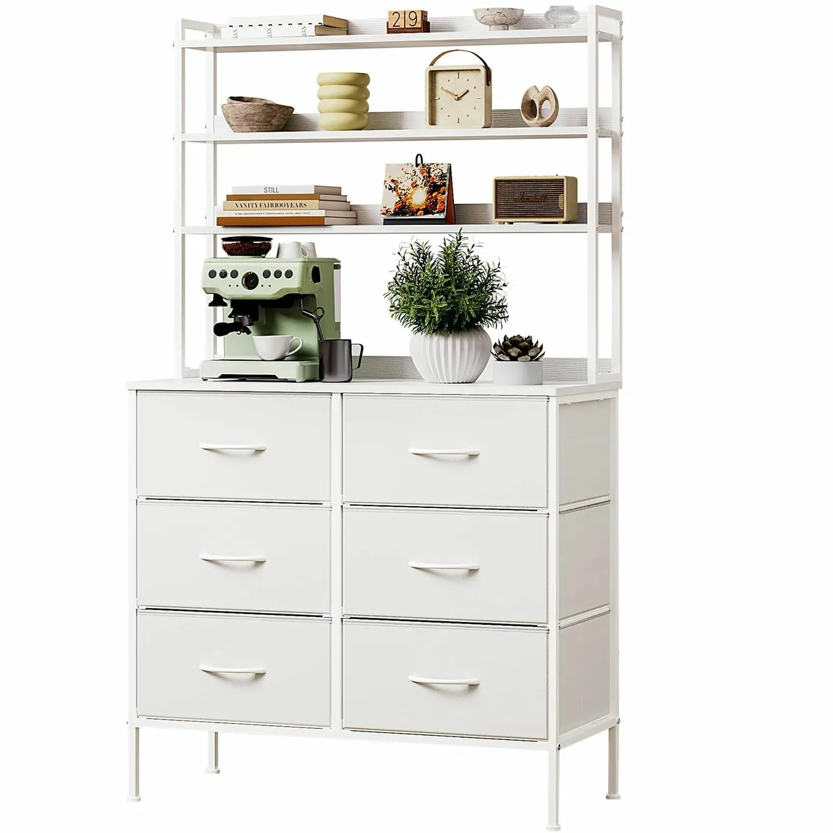 Bedroom Chest of Drawers, 3-Tier Storage Shelf - Image 1