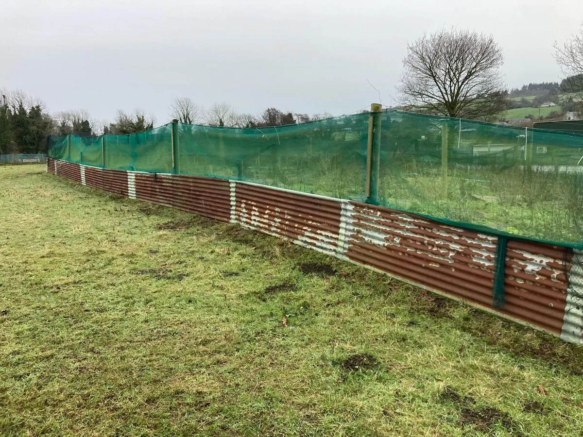 Used Sheets of corrugated tin. - Image 2