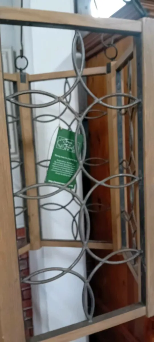 Decorative Iron Anx Wood Ceiling Hanging - Image 3