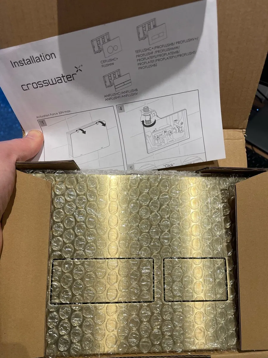 Crosswater Wall Hung Frame and Flush Plate - Image 1