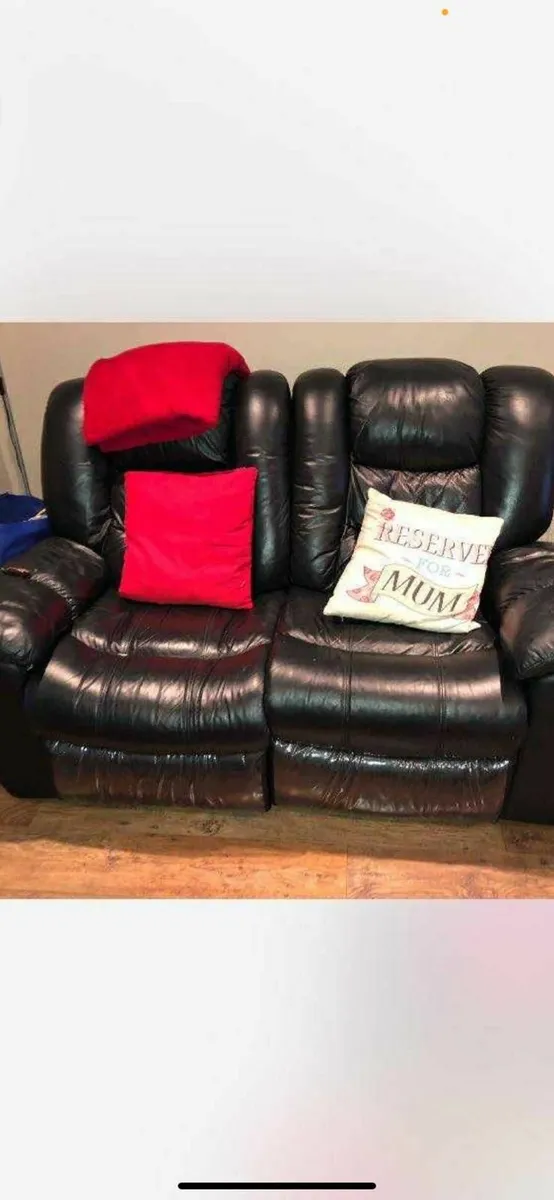 Leather sofa FREE****** - Image 1