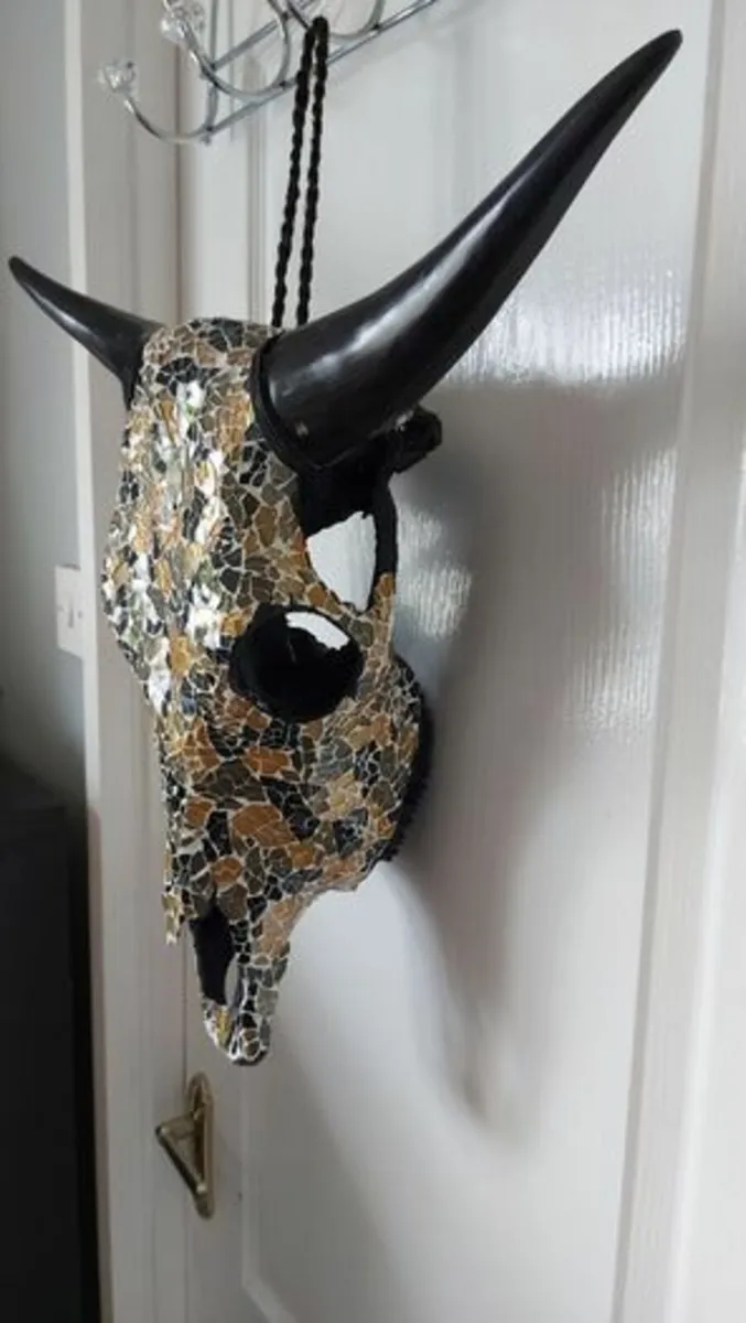 Glass Insert Bull Skull - Image 2