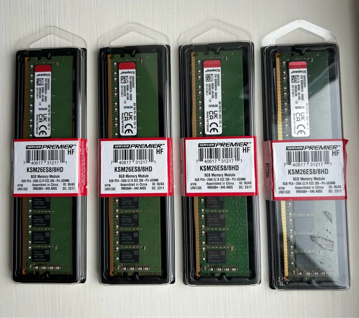 NEW Lot of 4 for servers KSM26ES8/8HD - Image 1