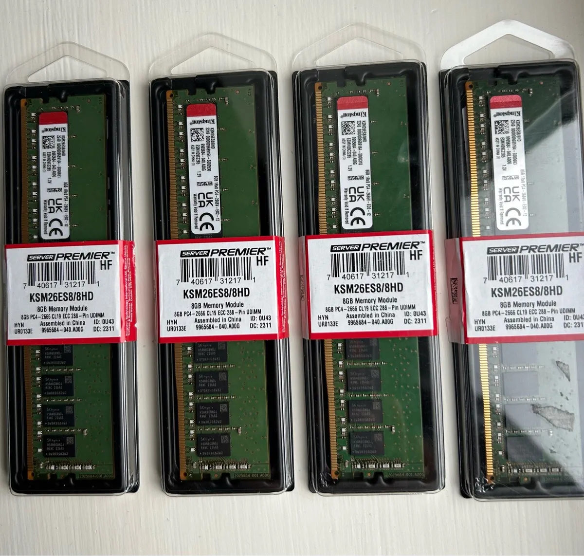 NEW Lot of 4 for servers KSM26ES8/8HD - Image 2