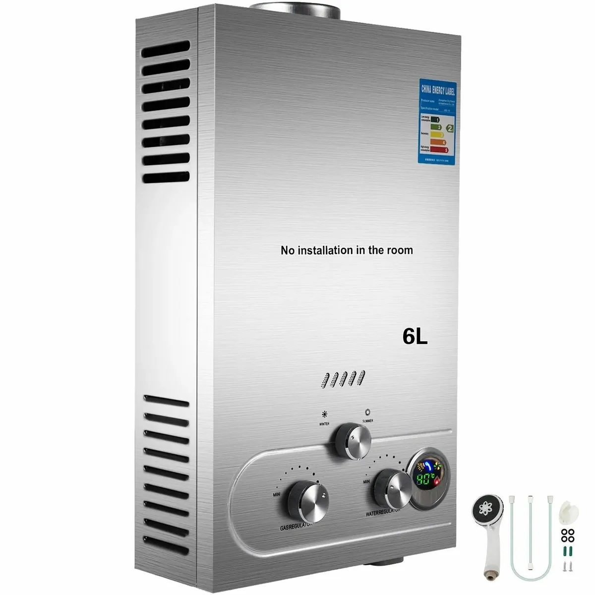 6L Instant Gas Hot Water Heater Tankless Boiler - Image 3