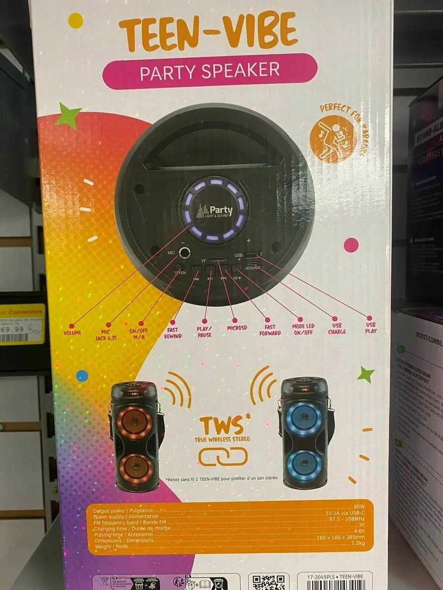 Teen Vibe Party BT Speaker BRAND NEW - Image 3