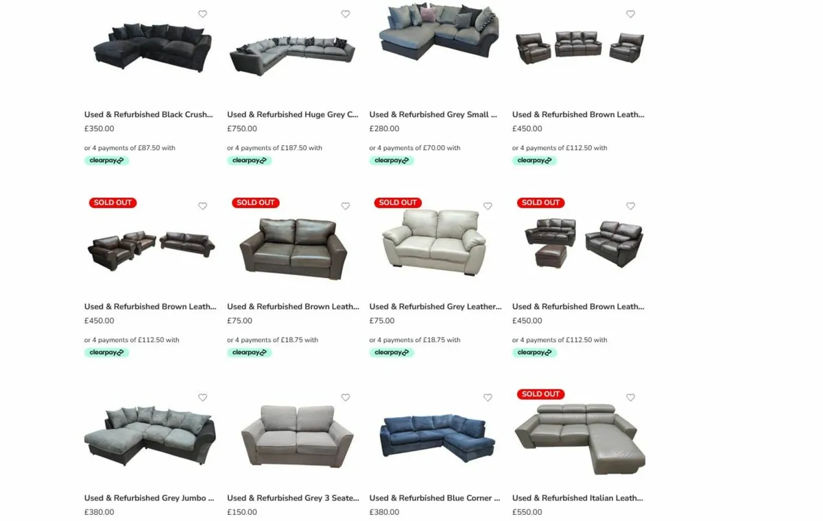 LARGEST STOCK OF REFURBISHED SOFAS WITH DELIVERY! - Image 4