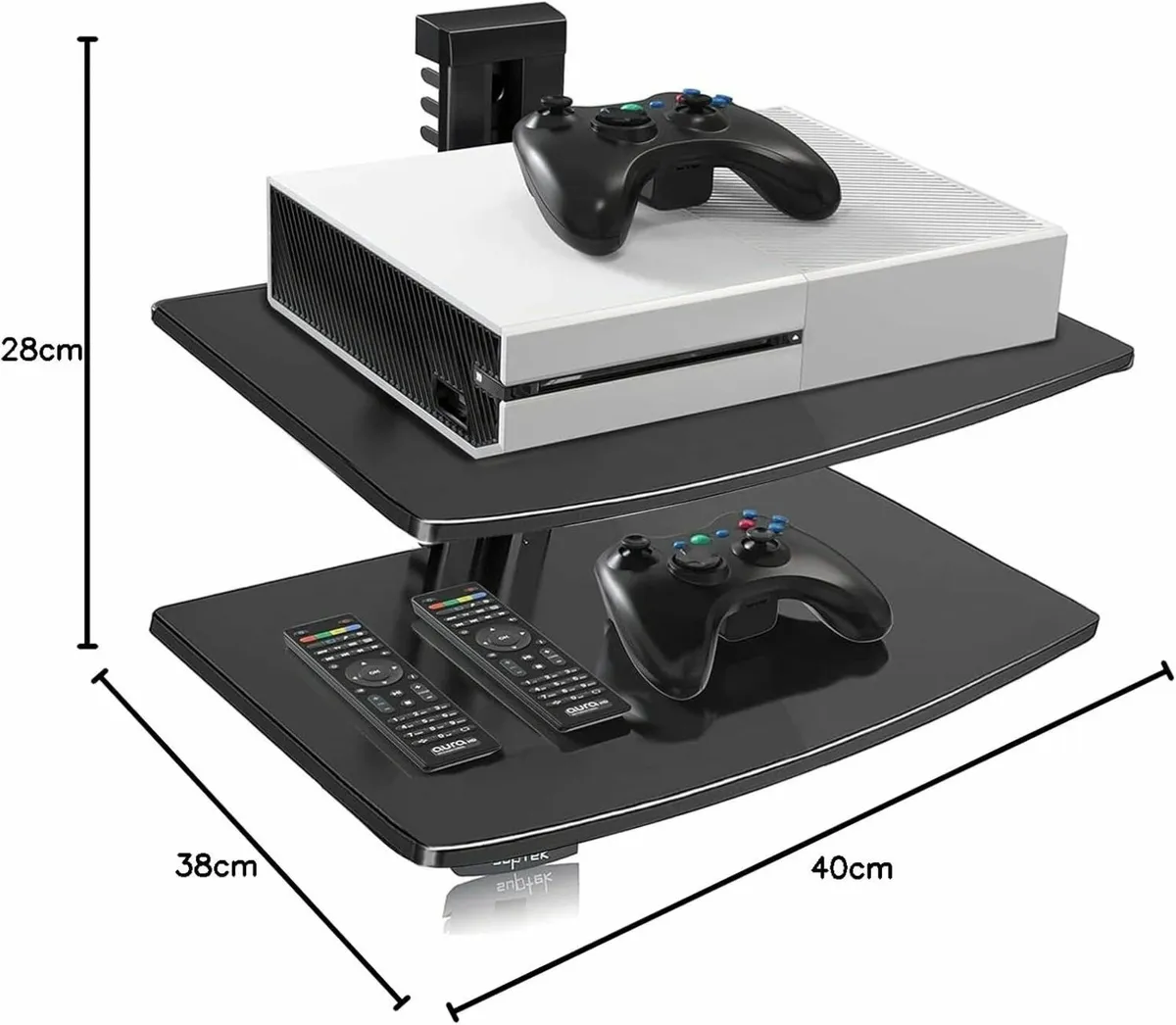 2 Floating Shelf Wall bracket with Strengthened Te - Image 1