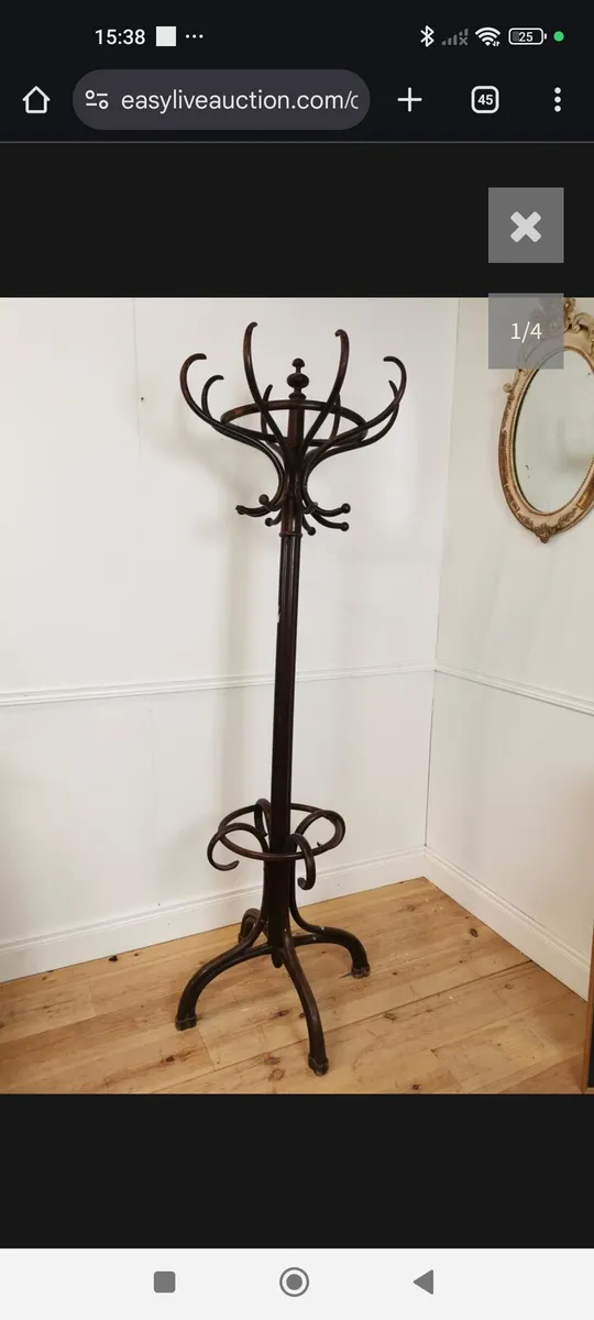 Early 20th C. bentwood hat and coat stand - Image 2