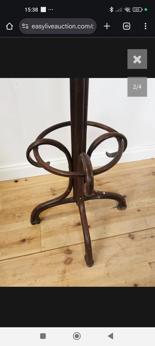 Early 20th C. bentwood hat and coat stand - Image 3