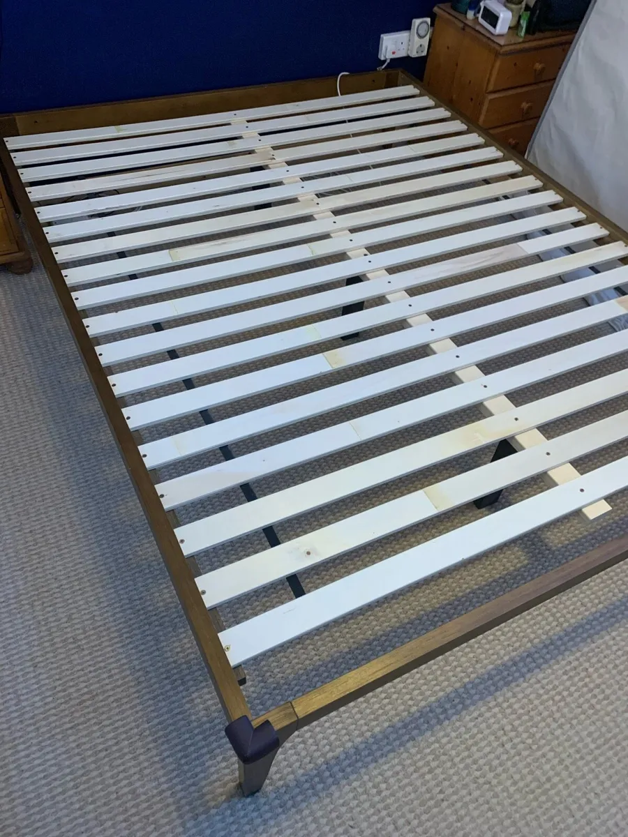 King size wooden bed - Image 1