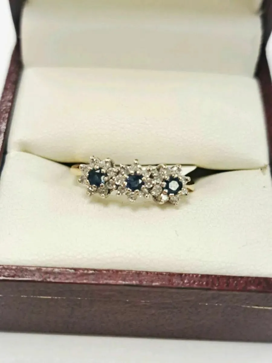 18K Dia. And Shappire Ring 18Ct - Image 1