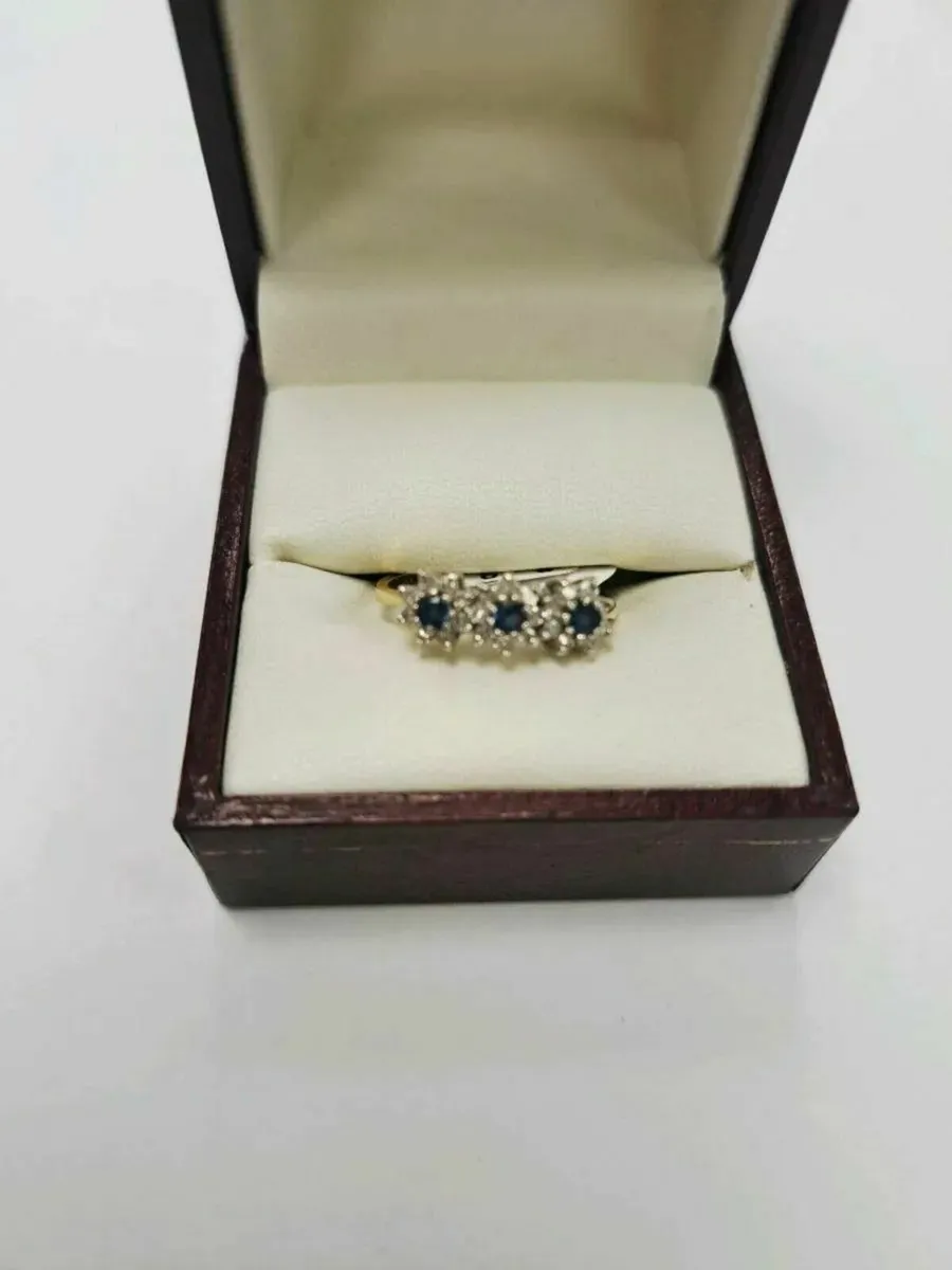 18K Dia. And Shappire Ring 18Ct - Image 4