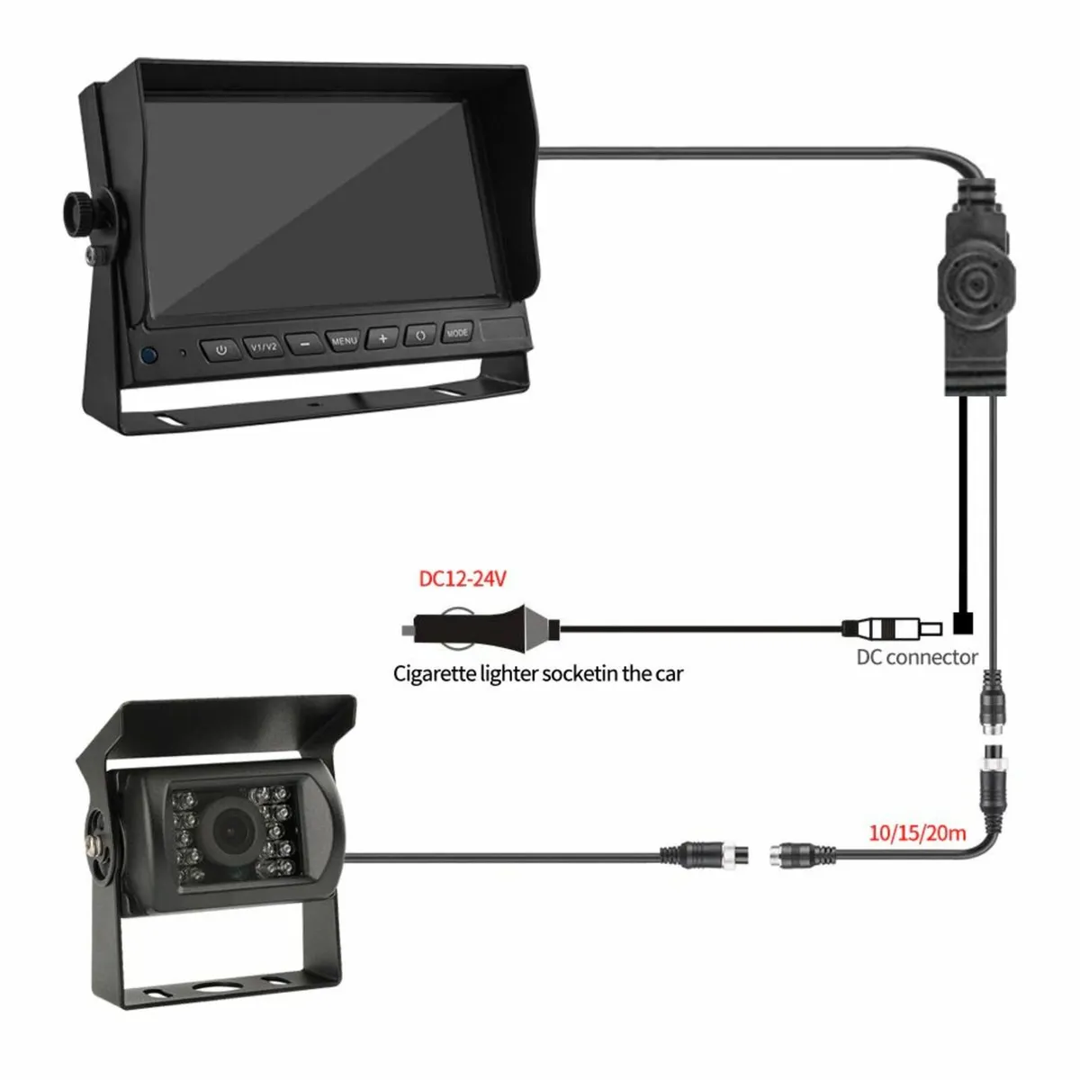 7" Reversing Monitor Kit for Camper Van - Image 1