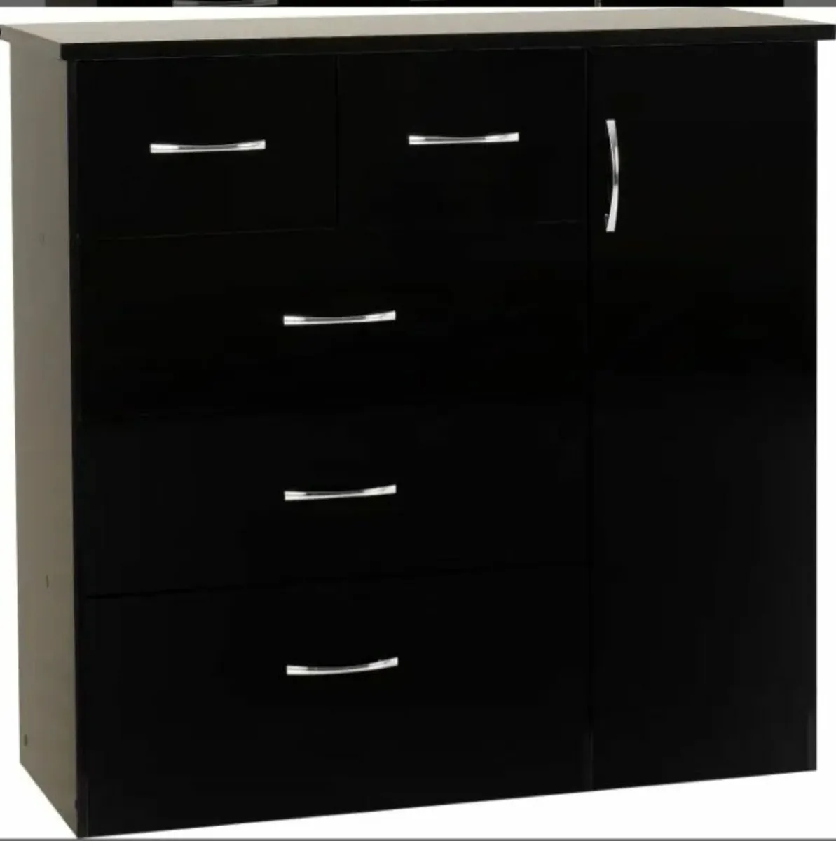 Nevada 5 Drawer Low Wardrobe. Free home delivery - Image 1