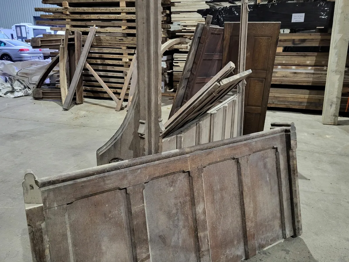 Antique Oak Panels - Image 2