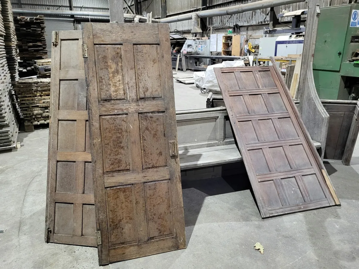 Antique Oak Panels - Image 1