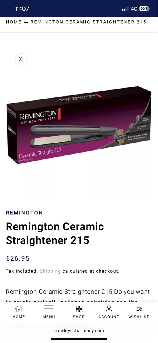Remington hair straightener - Image 1