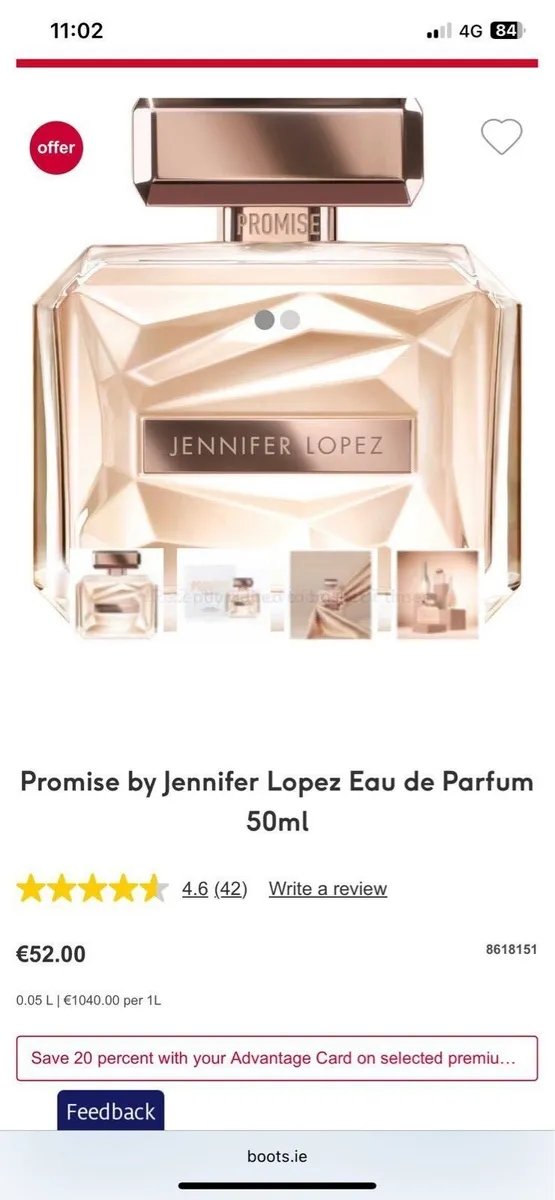 Jennifer Lopez promise perfume - Image 1