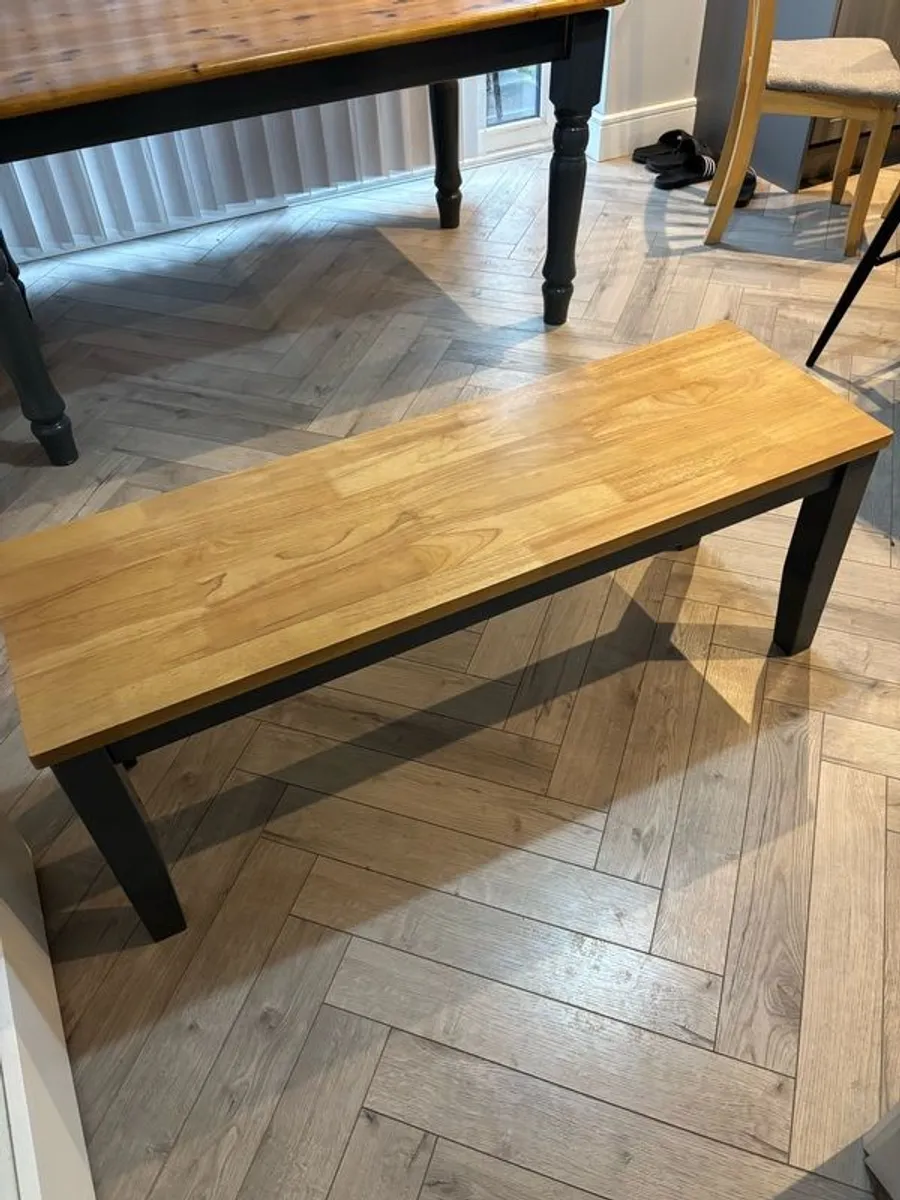 Solid Wooden Bench - Image 1