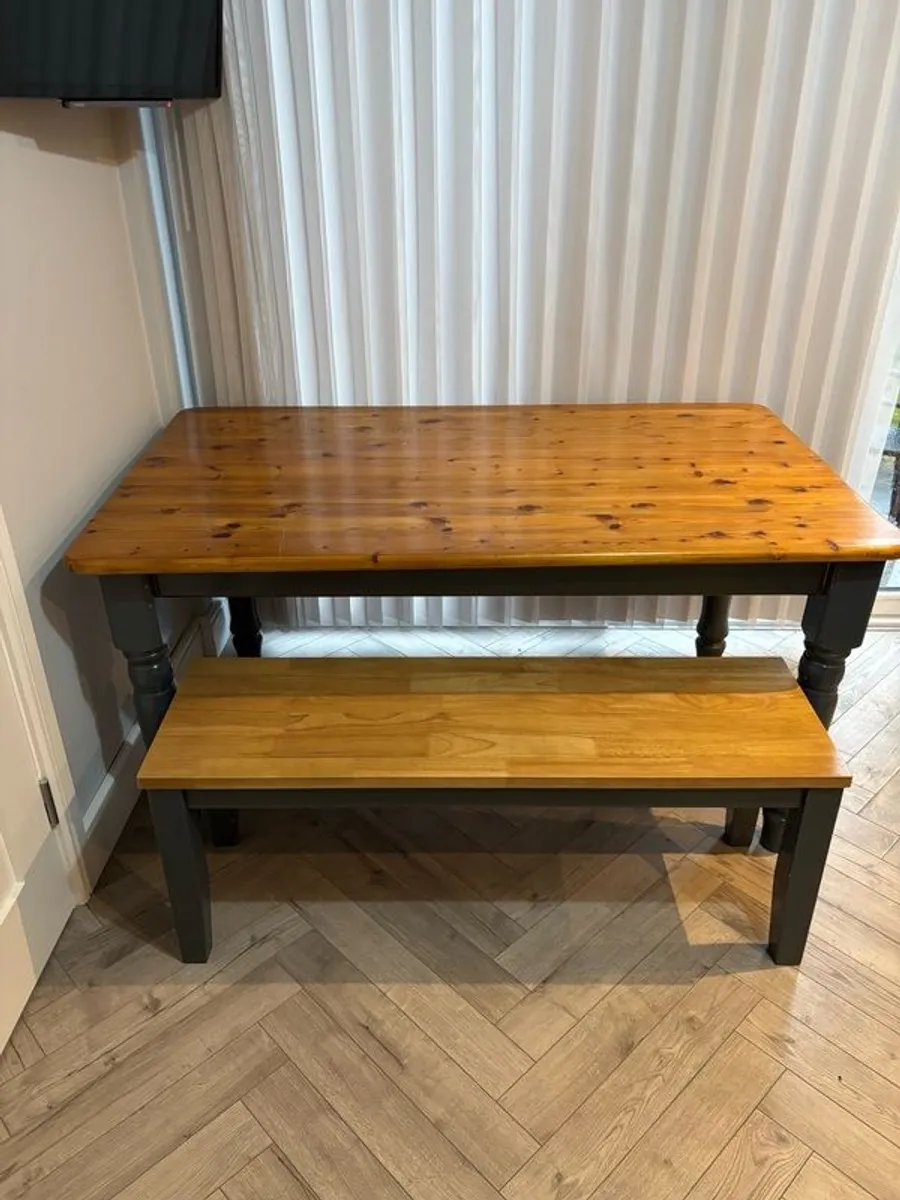 Solid Wooden Bench - Image 2