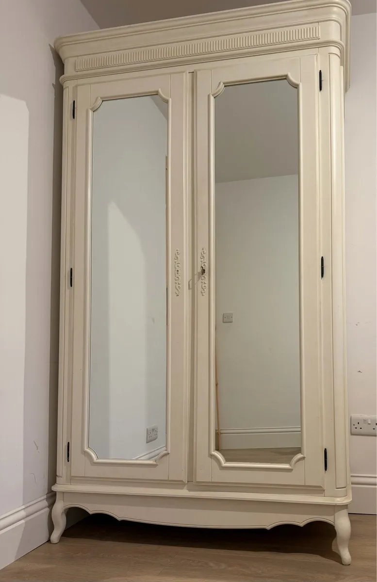 Laura Ashley Freestanding Mirrored Wardrobe - Image 1