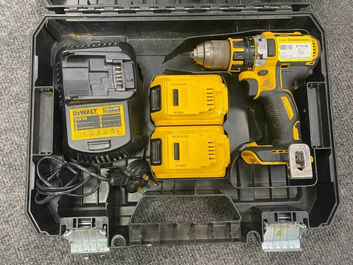 Dewalt DCD790 Drill + 2x 2AH + Charger - Image 3