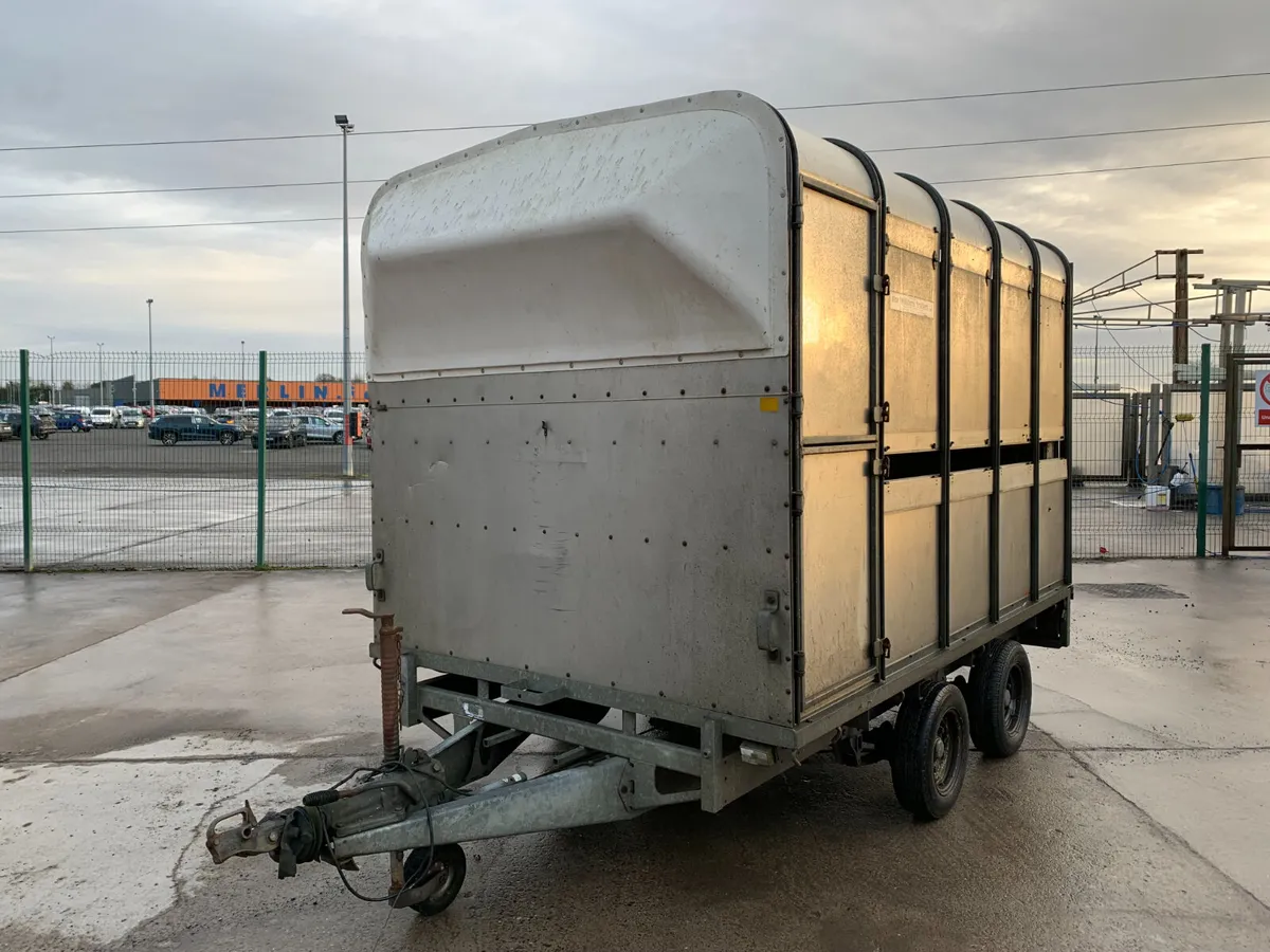 IFOR WILLIAMS TWIN AXLE CATTLE TRAILER FOR AUCTION - Image 1